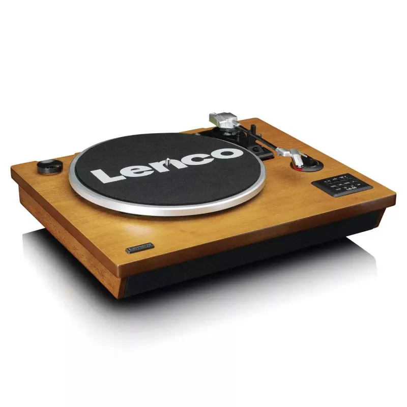 Remeňový audio gramofón Lenco LS-55WA drevo poloautomatický USB Bluetooth