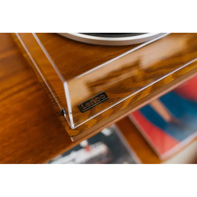 Remeňový audio gramofón Lenco LS-55WA drevo poloautomatický USB Bluetooth