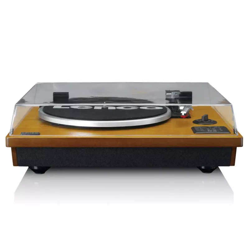 Remeňový audio gramofón Lenco LS-55WA drevo poloautomatický USB Bluetooth