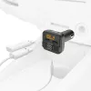 Hama 00014163 FM vysielač / napájací adaptér pre mobilný telefón, tablet, AUX-IN, USB-IN, čierny
