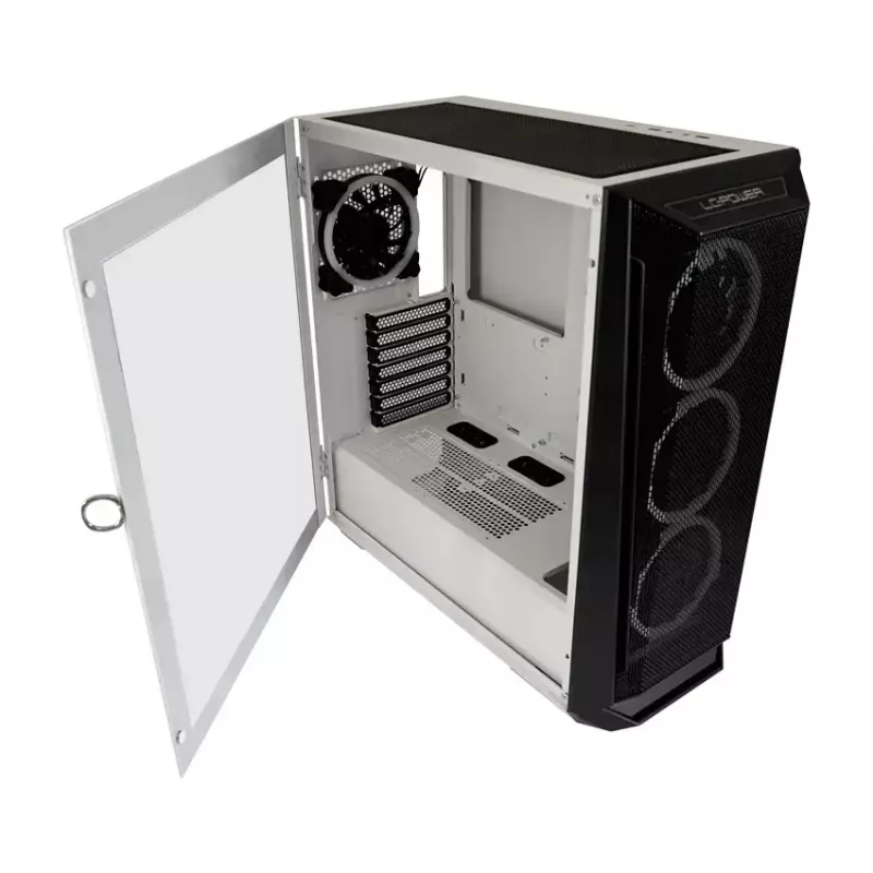 PC skriňa LC-Power Holo-1_X Midi Tower biela