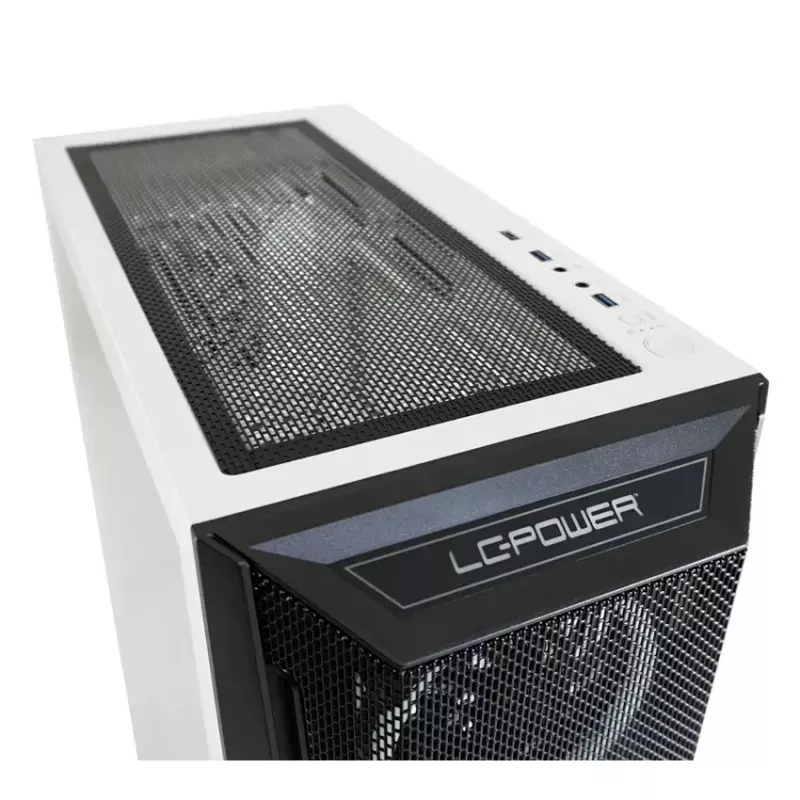 PC skriňa LC-Power Holo-1_X Midi Tower biela