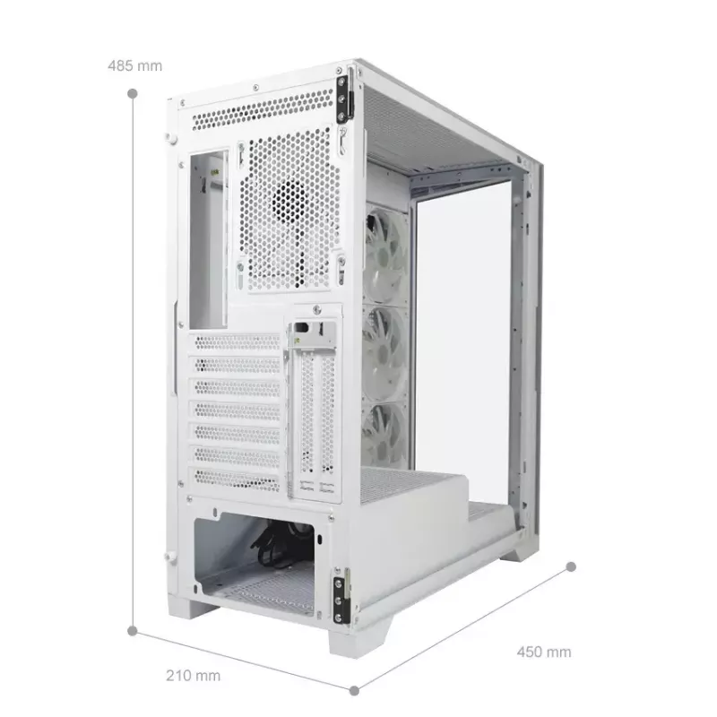 PC skriňa LC-Power LC-7041B-ON Midi Tower biela