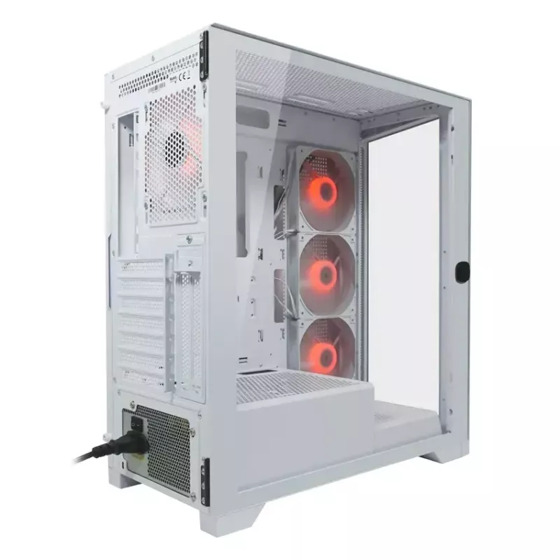 PC skriňa LC-Power LC-7041B-ON Midi Tower biela