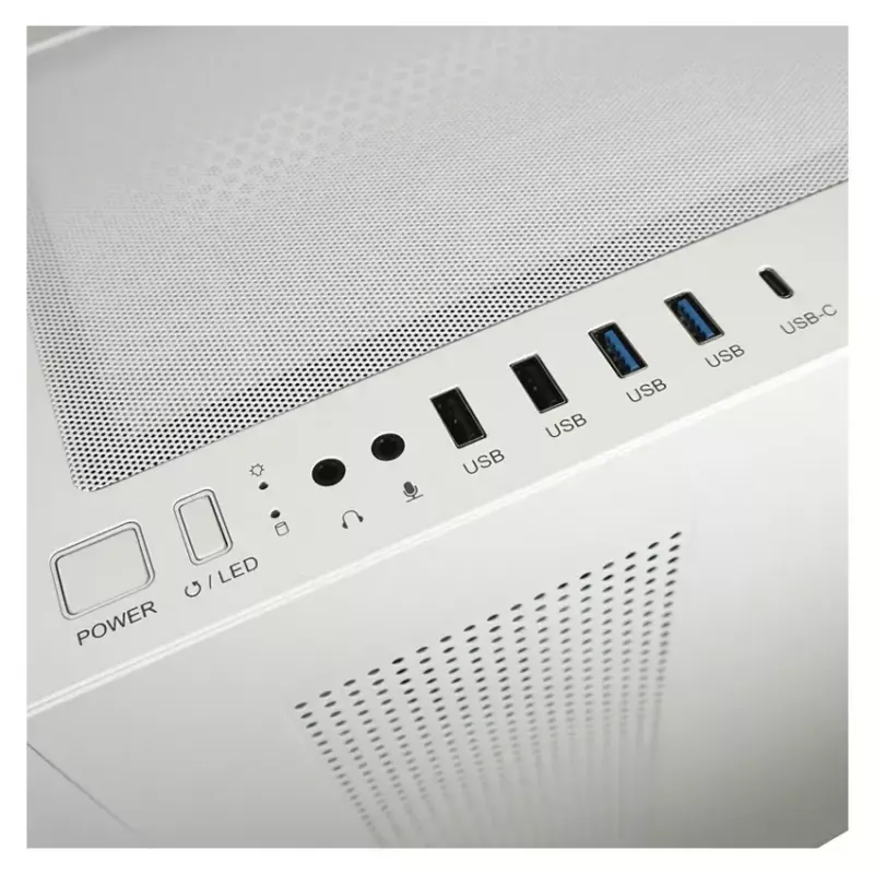 PC skriňa LC-Power LC-7041B-ON Midi Tower biela