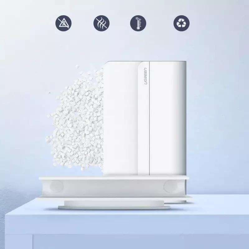 UGREEN 30394 samolepiaci nástenný držiak na nabíjanie telefónu, biely