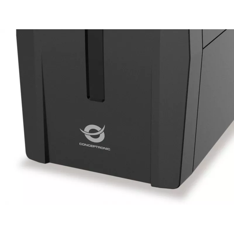 Conceptronic ZEUS02ES line-interaktívny UPS, 850 VA (0,85 kVA), 480 W, 2x Schuko, HID USB, RJ45 vstup/výstup, 220-240 V, čierny