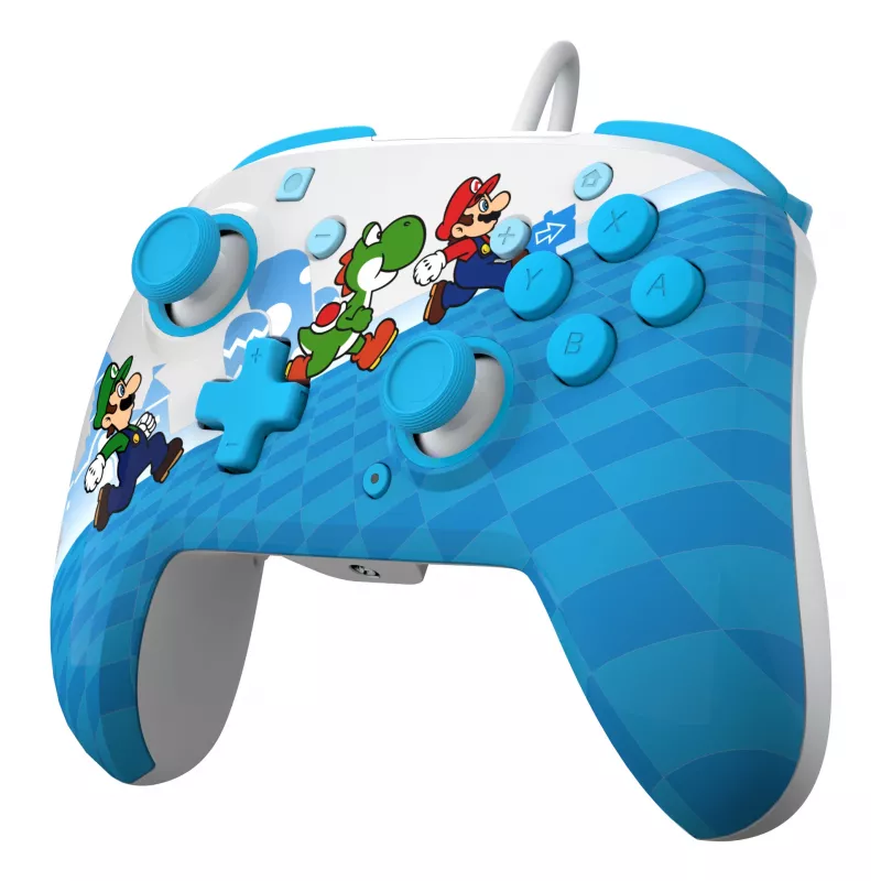 Gamepad PDP Mario Escape REMATCH pre Nintendo Switch — káblový USB, D-pad, tlačidlo Home, viacfarebný