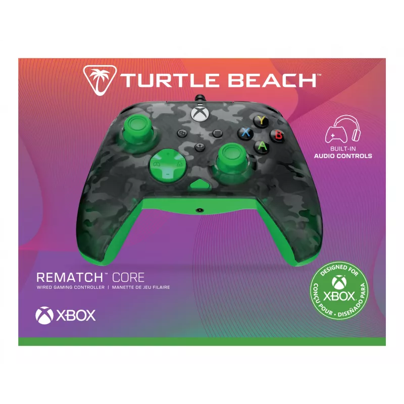Gamepad Turtle Beach Rematch Core čierna zelená sivá USB káblový