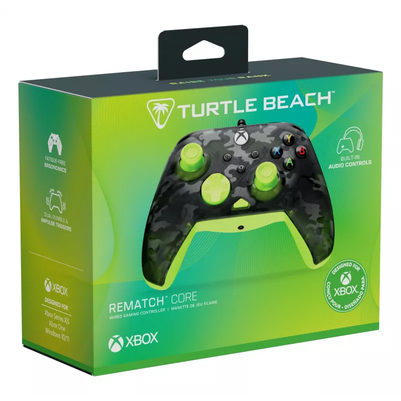 Gamepad Turtle Beach Rematch Core čierna sivá žltá USB káblový
