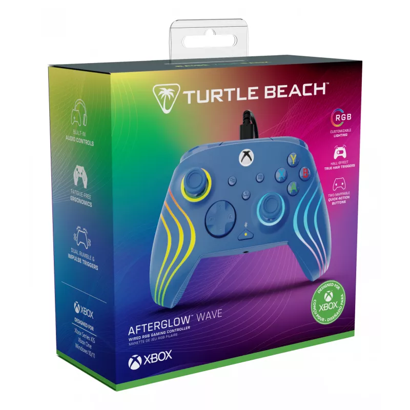 Gamepad Turtle Beach Afterglow Wave modrá USB PC Xbox Series S X