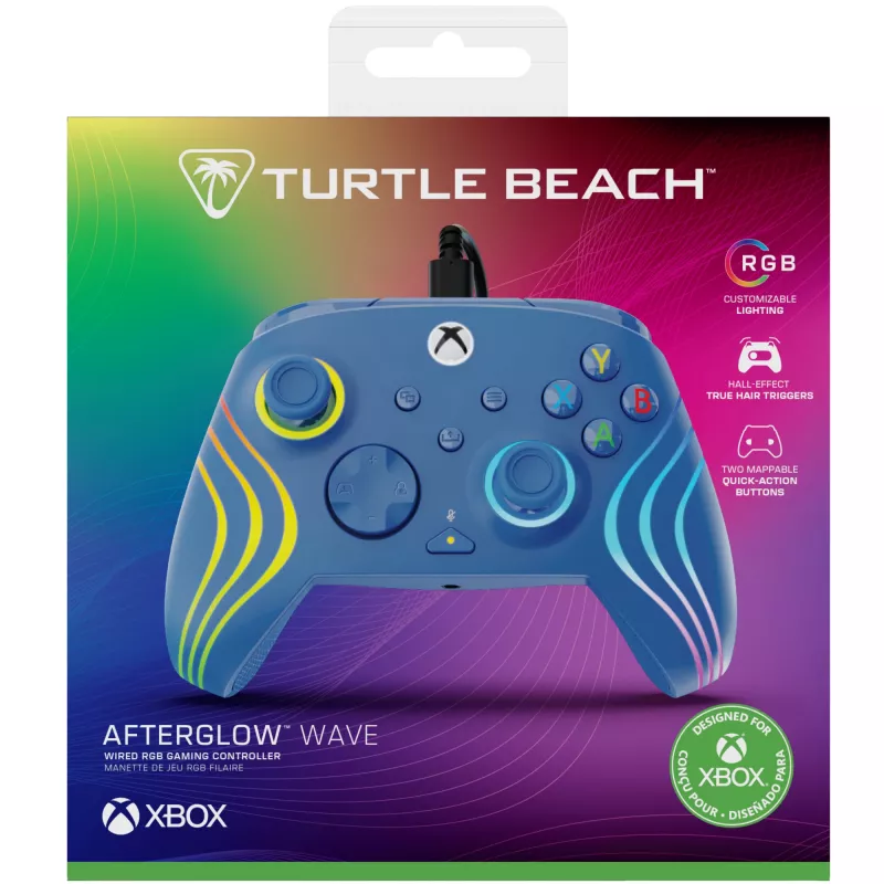 Gamepad Turtle Beach Afterglow Wave modrá USB PC Xbox Series S X