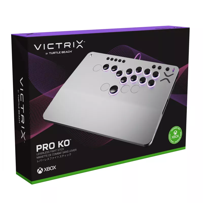 PDP Victrix Pro KO Leverless Fight Stick sivá USB Fightstick PC, Xbox Series S, Xbox Series X