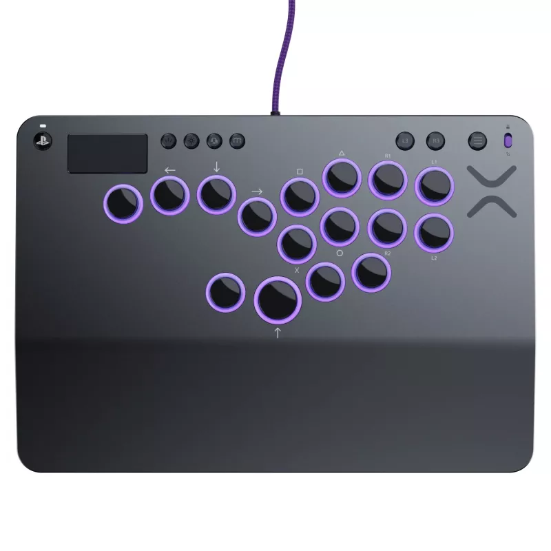 PDP Victrix Pro KO Leverless Fight Stick sivá USB Fightstick PC, PlayStation 4, PlayStation 5