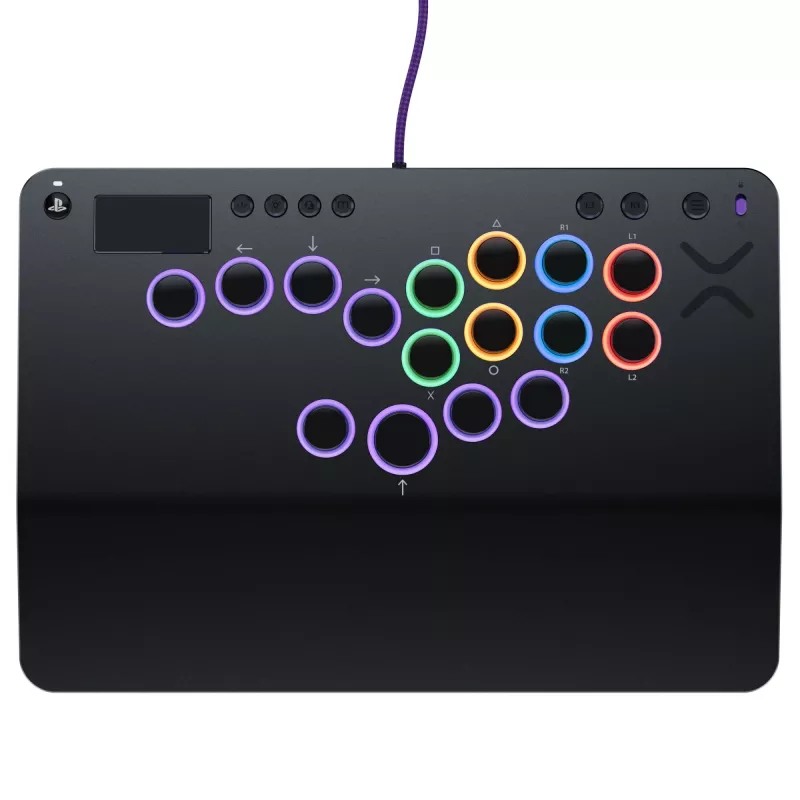 PDP Victrix Pro KO Leverless Fight Stick sivá USB Fightstick PC, PlayStation 4, PlayStation 5