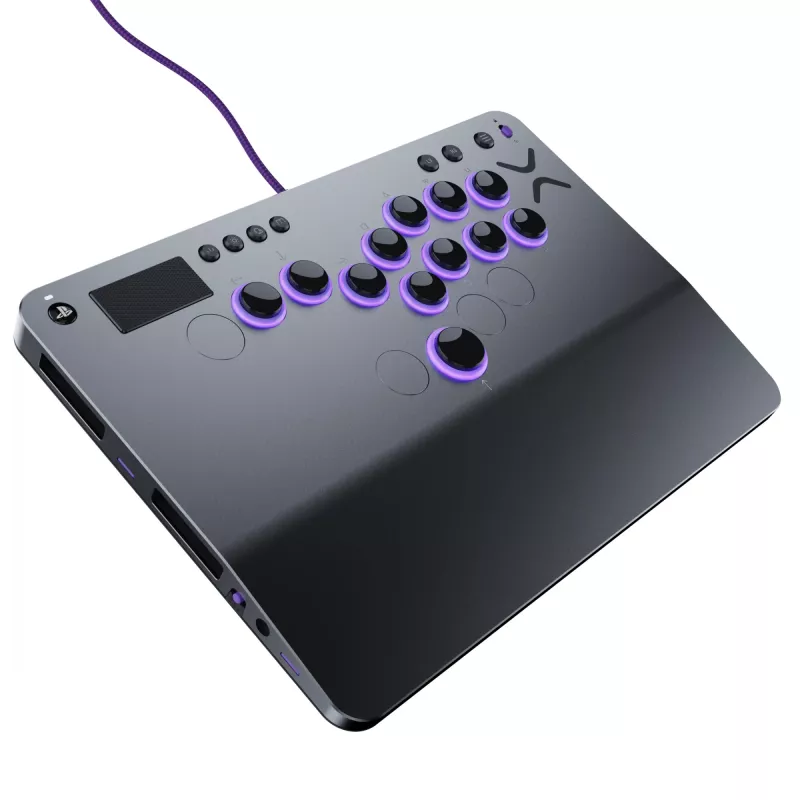 PDP Victrix Pro KO Leverless Fight Stick sivá USB Fightstick PC, PlayStation 4, PlayStation 5