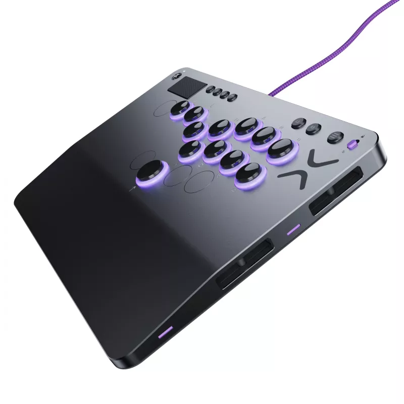 PDP Victrix Pro KO Leverless Fight Stick sivá USB Fightstick PC, PlayStation 4, PlayStation 5