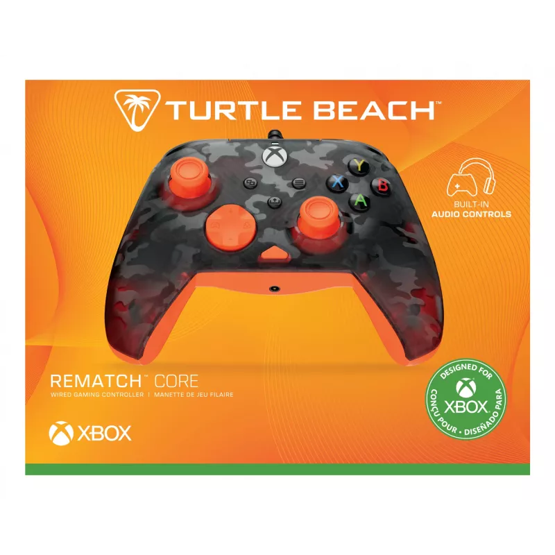Gamepad Turtle Beach Rematch Core čierna sivá oranžová USB káblový
