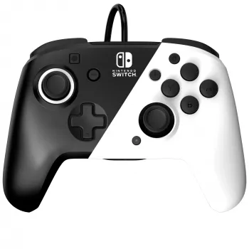 Gamepad PDP Faceoff Deluxe+ Audio Wired Controller čierna & biela