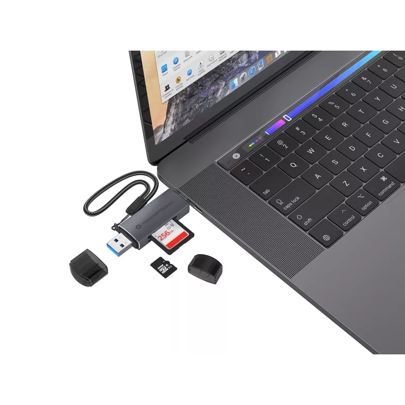 Conceptronic BIAN05G 2-in-1 USB 3.0 Dual Plug čítačka kariet, SD/MicroSD 3.0, UHS-I