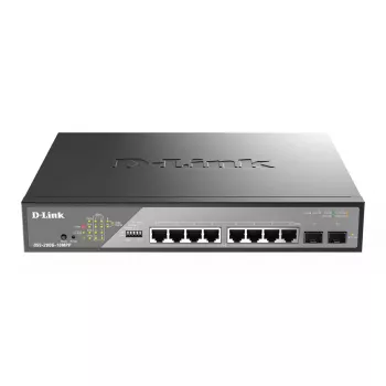 D-Link DSS-200G-10MPP sieťový switch Managed L2 Gigabit Ethernet (10/100/1000) Power over Ethernet (PoE) 1U čierna, sivá