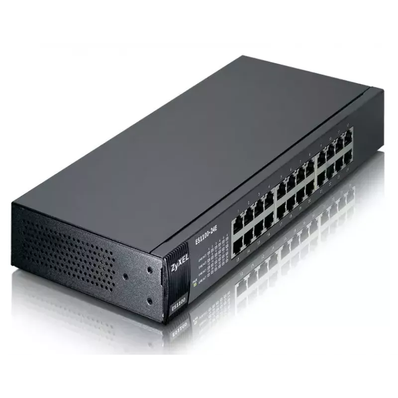 Nespravovaný switch Zyxel ES1100-24E 24 RJ-45 portov 4.8 Gbit/s