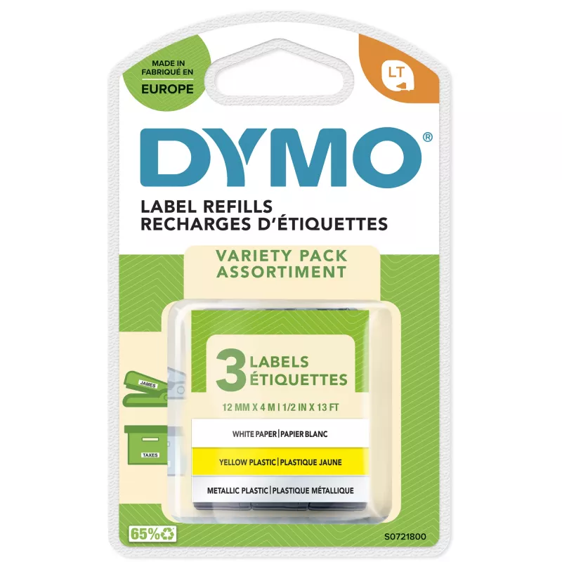 DYMO LetraTag popisovacia páska sortiment 3 ks balenie
