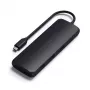 Satechi ST-UCHSEK hybridný multiportový adaptér USB-C s puzdrom na SSD, HDMI, čierny