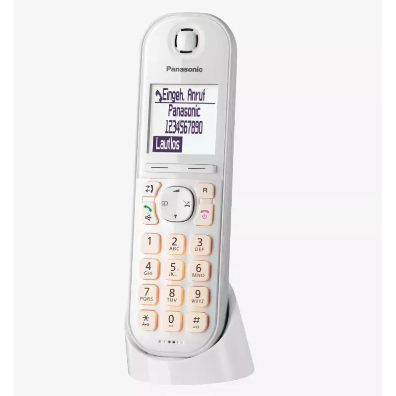 Panasonic KX-TGQ200GW digitálny bezdrôtový telefón DECT, biely