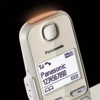 DECT telefón Panasonic KX-TGE262GN bezdrôtová slúchadlo identifikácia volajúceho