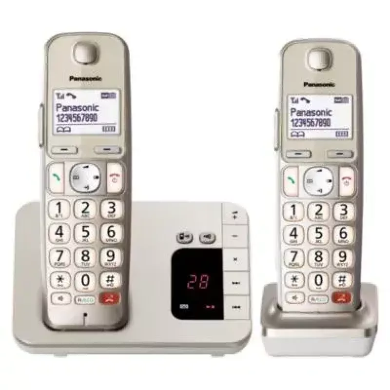 DECT telefón Panasonic KX-TGE262GN bezdrôtová slúchadlo identifikácia volajúceho