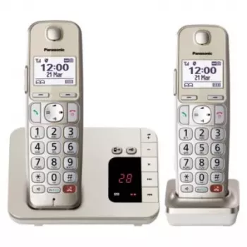 DECT telefón Panasonic KX-TGE262GN bezdrôtová slúchadlo identifikácia volajúceho