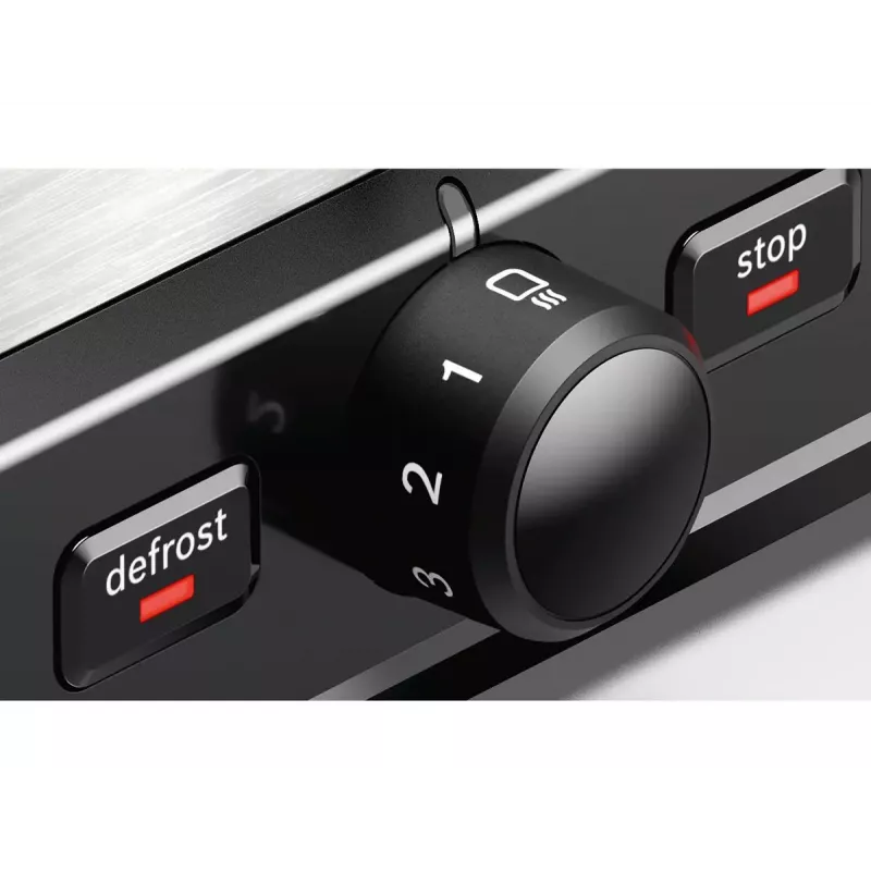 Bosch TAT5P420 hriankovač na 2 plátky 970 W čierny, nehrdzavejúca oceľ