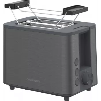 Grundig TA 7340 Inox hriankovač na 2 plátky 950 W antracit
