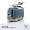 Ariete Vintage 155/05 hriankovač na 2 hrianky, 810 W, modrý