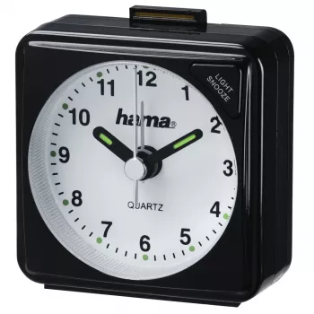 Kremenný budík Hama A50 čierny