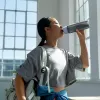 Brita Fill & Go Active 1052248 filtračná fľaša na vodu, s 2 MicroDisc, tmavomodrá