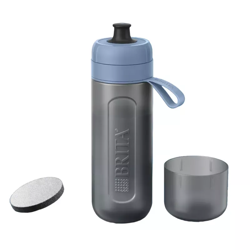 Brita Fill & Go Active 1052248 filtračná fľaša na vodu, s 2 MicroDisc, tmavomodrá