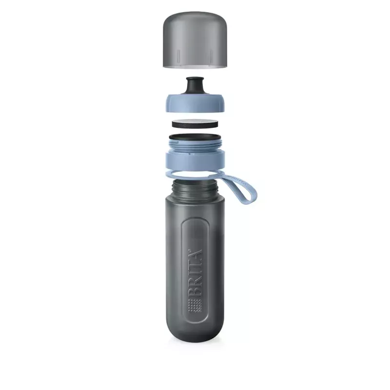 Brita Fill & Go Active 1052248 filtračná fľaša na vodu, s 2 MicroDisc, tmavomodrá