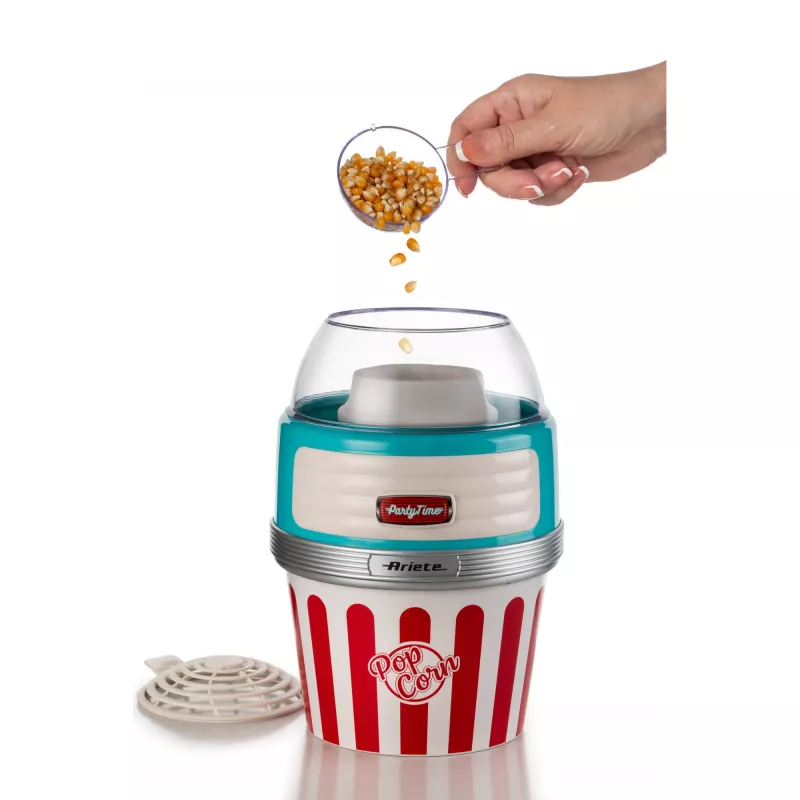 Prístroj na popcorn Ariete Popcorn XL, 1100 W, modrý