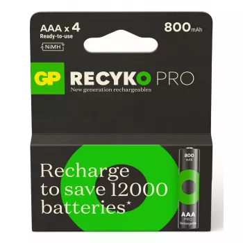 Nabíjateľná batéria GP Batterien ReCyko Pro GPRCP80AAA174C4 AAA NiMH 14g