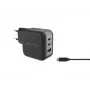 Conceptronic 3-portová 67W GaN USB PD nabíjačka s USB-C káblom, USB-C x 2, USB-A x 1, QC 3.0, PPS