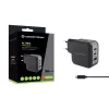 Conceptronic 3-portová 67W GaN USB PD nabíjačka s USB-C káblom, USB-C x 2, USB-A x 1, QC 3.0, PPS