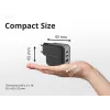 Conceptronic 3-portová 67W GaN USB PD nabíjačka s USB-C káblom, USB-C x 2, USB-A x 1, QC 3.0, PPS