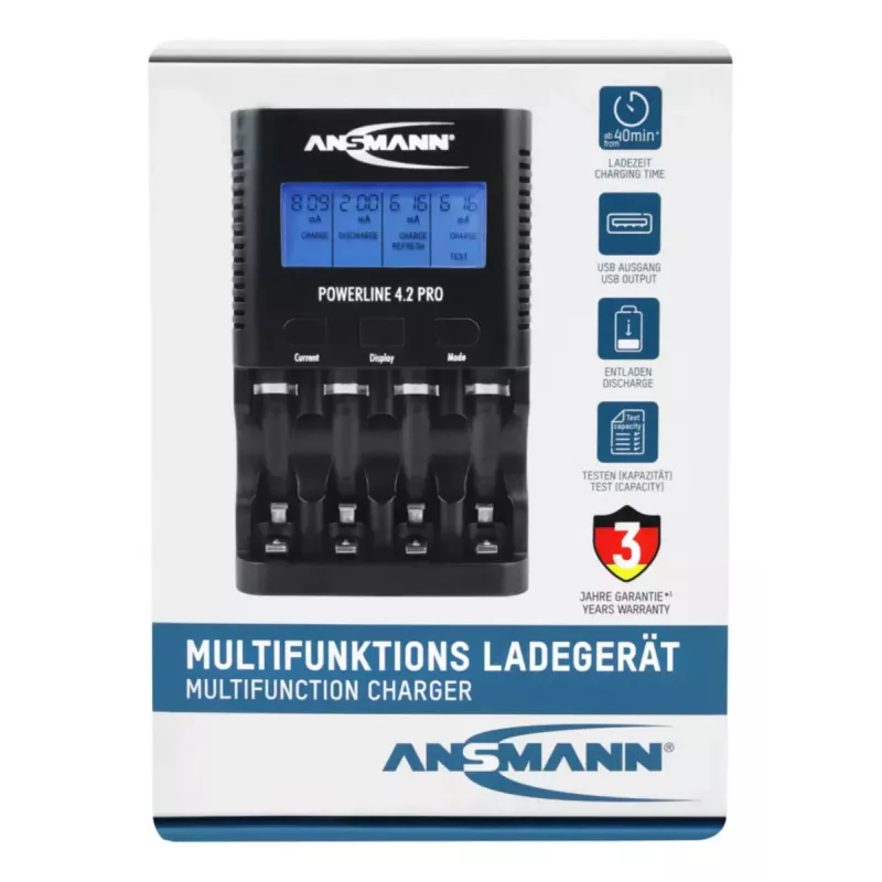 Nabíjačka batérií Ansmann Powerline 4.2 Pro