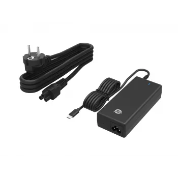 Conceptronic OZUL03BE 100W GaN desktopová USB-PD nabíjačka, univerzálna, interiér, 100–240 V, 50–60 Hz, 100 W, 5–20 V