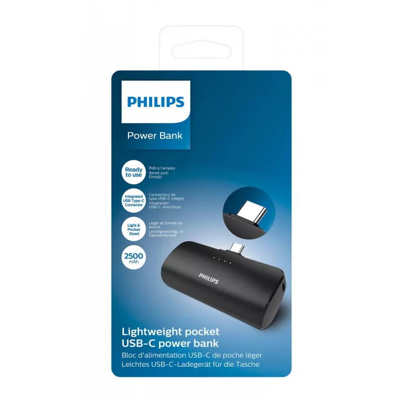 Philips DLP2510C mini powerbanka 2500 mAh, USB-C