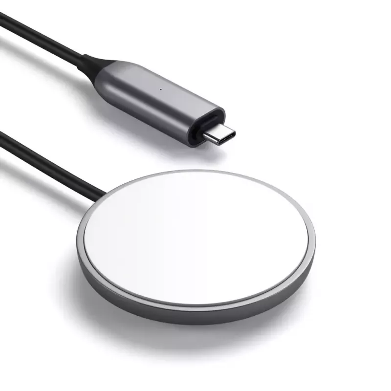 Nabíjačka na mobilný telefón Satechi ST-UCQIMCM USB bezdrôtové nabíjanie sivá biela