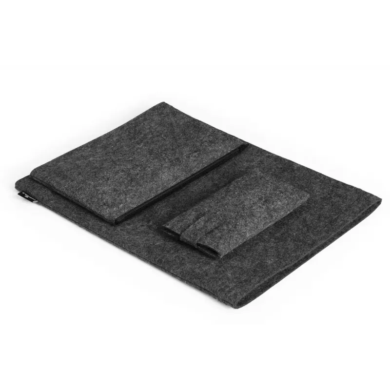 Durable 507158 MultiBag EFFECT obal na notebook / tablet 16,4″ (41,7 cm), plsť z recyklovaného PET, s vreckom na príslušenstvo a telefón