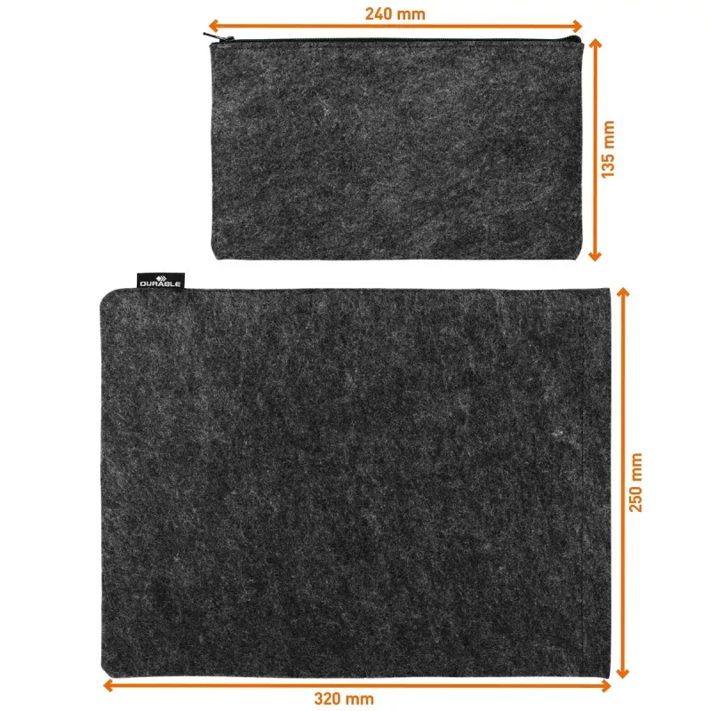 Puzdro Sleeve Durable Effect 33 cm 13 palcov antracitové 1 predné vrecko jednofarebné